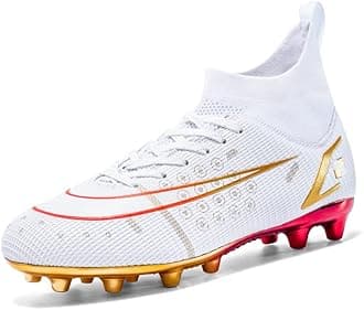 Men's Soccer Shoes Boys Spike Shoes Women's Football Shoes Students Grass Training Shoes Outdoor Football Shoes unisex209white33