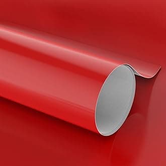 High Gloss Red Vinyl Wrap Air-Release Technology Self Adhesive Car Wrap Film Featuring Bubble Free Automotive Vinyl Tape Roll for Vehicle Moto Furniture DIY Exterior Interior