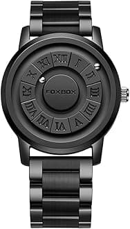 Unisex Cool Watches Roman Numerals Creative Magnetic Levitation Balls Dial Waterproof Quartz Wrist Watches Couple Watch