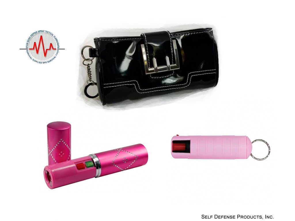 Womens Purse Wallet Self Defense Package