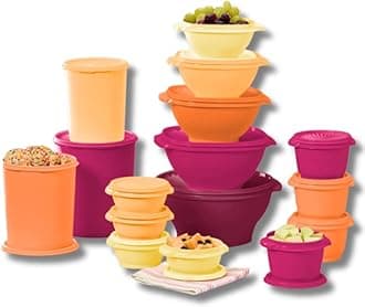 Heritage Collection 16 Container Set with Lids. Food Storage Containers, Set of 32
