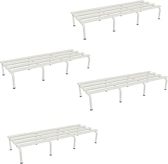 DECOWORLD || Metal Planter Stand || Plant Stand for Pots|| Outdoor Plant Stand || White (Set of 4)
