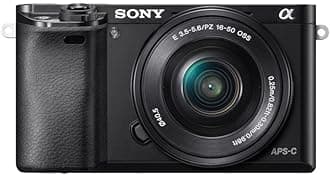 Sony Alpha a6000 Mirrorless Digital Camera - 24 MP, 16-50mm Lens, Black