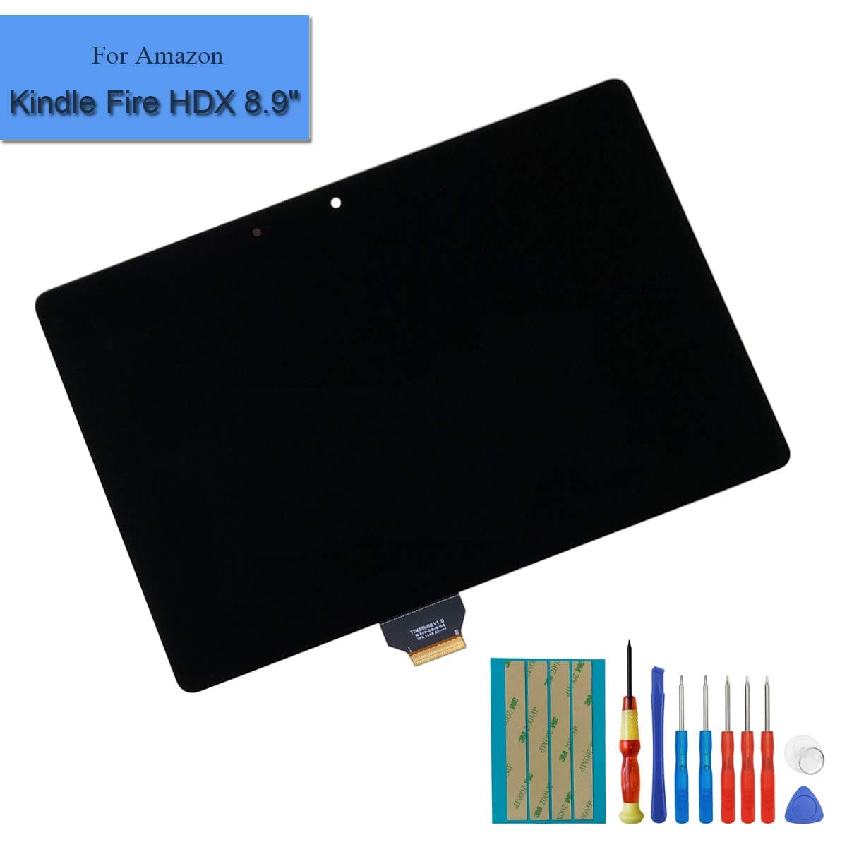 for Amazon Kindle Fire HDX 8.9 inch 90PIN Replacement Touch Screen GU045RW LCD Front Panel Assembly + Adhesive&Tools