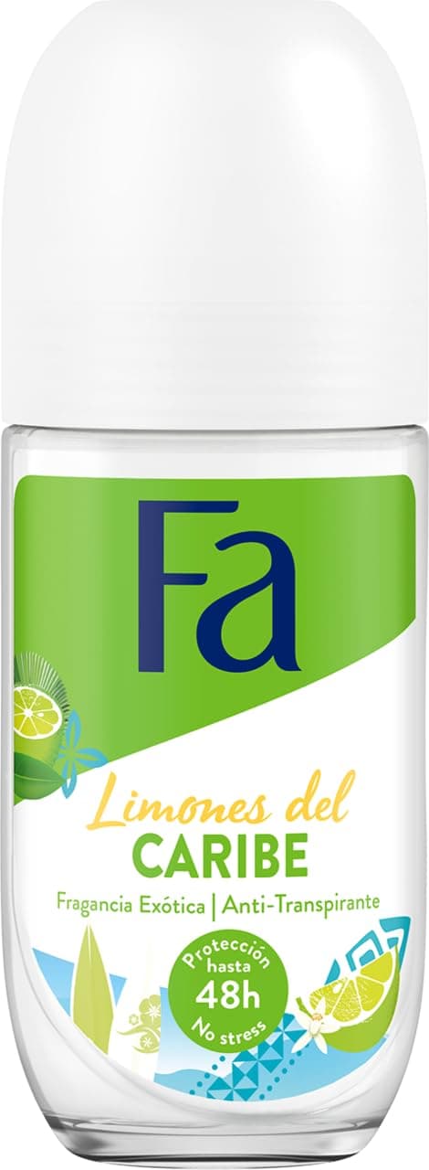 FaCaribbean Roll-On Deodorant Lemon 50 ml 48-hour - 3-pack