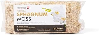 rePotme Premium Organic Sphagnum Moss, Orchid Moss - 8 Quarts (When Hydrated)