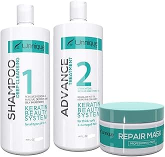 UNNIQUE Advanced Keratin Hair Treatment Kit 16 FL Oz