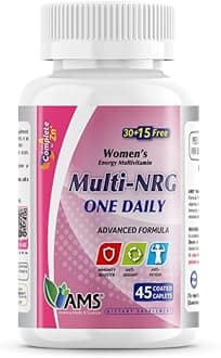 Multivitamins for Women, Multi-NRG, 45 Coated Caplets, One Daily, Immune Support Supplements, Vitamin C & B Complex, Vital Micro-Nutrients & Natural Herbal Ingredients.