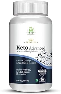 Healthy Nutrition - Just for the Health of it Keto Advanced Weight Loss Supplement With Green Tea, Garcinia Cambogia, Green Coffee Extract-90 Capsules