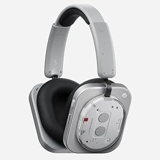 Nothing Headphone (1) Hybrid Active Noise Cancelling Headphones, Wireless Over-Ear Headphones with 6 Mics, 80Hrs Playtime, Hi-Res Audio, KEF-Tuned, Spatial Sound, Comfort Fit & Fast Charging White