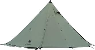 OneTigris Northgaze Canvas Hot Tent with Stove Jack, Windproof, Fire Retardant, Durable 4 Season Camping Pyramid Teepee Tent for 2~4 Person