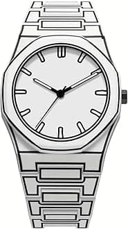 Men's Anime-Inspired Fashion Sketch Wristwatch Minimalist Creative Wormhole Design Stylish and Durable Timepiece for Men's Sports Watch