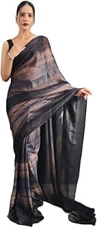 DIVUS Ready to wear Pre draped Prestitched one min readymade Designer Parywear saree with Unstitch Blouse