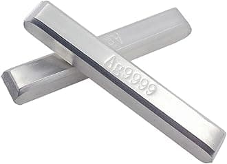 1PCS 10/20/30/40/50G High Purity Pure Silver Bars Silver Ingot Ag9999 Sterling Silver Bullion Fine Jewelry Silver Bullion (30G)