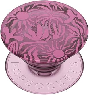 Translucent Phone Grip with Expanding Kickstand, PopSockets for Phone, Translucent PopGrip - Sava Sava Palms