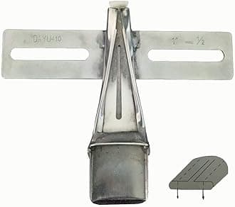 LNKA Industrial Foot DAYUN 410 Two Sides Upward Reverse Belt Loop Binder Folder fit for 2 Needle Sewing Machine (Tape Size:1 Finish Size:1/2)