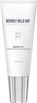 Beverly Hills MD Rapid-Lift Advanced Neck Serum- Reduce Wrinkles & Tone Skin- Anti-Aging Formula for Lifting and Smoothing Sagging Skin on Neck, Chin, & Chest w/Polyphenols- Refreshing Floral Scent
