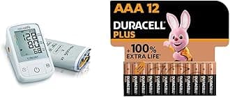 Microlife BPA2-B Microlife A2 Basic Portable Automatic Upper Arm Blood Pressure & Pulse Monitor & Duracell Plus AAA Alkaline Batteries [Pack of 12], 1.5V LR03 MN2400
