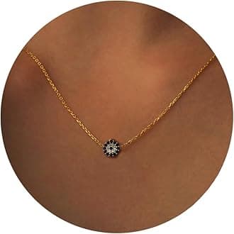 Gold Necklace for Women-14k Gold Plated Infinity Necklace Star Of David Necklace Evil Eye Cross Pendants Heart Dainty Gold Necklace For Women