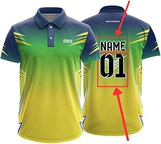 Dika Sports Customized Jersey Online Cricket t-Shirt Breathable Fabric Jersey 2024 t Shirts for Men | 2 Year to 5XL
