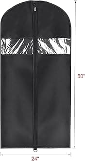 Univivi Lightweight Garment Bag Suit Bag for Storage and Travel (24"X50"-5pcs - Oxford)