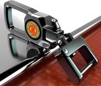 Dual Side Logo Keychain Compatible with Royal Enfield key Hunter 350 Bullet Metior Classic