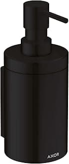 Universal Circular Modern Bath and Kitchen Sink Soap dispenser in Matte Black, 42810670