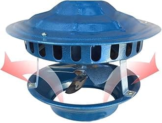 Chimney Electric Smoke Extractor, Chimney Ventilation Fans Fireplace Smoke Pumps roof induced Draft Fan,60 watts 7 Leaves