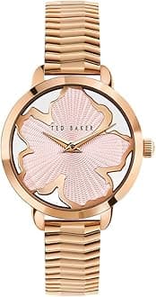 Ted Baker TB Iconic Collection Women's Analog Pink Dial Coloured Quartz Watch, Round Dial with 36 mm Case Width - BKPLIF202