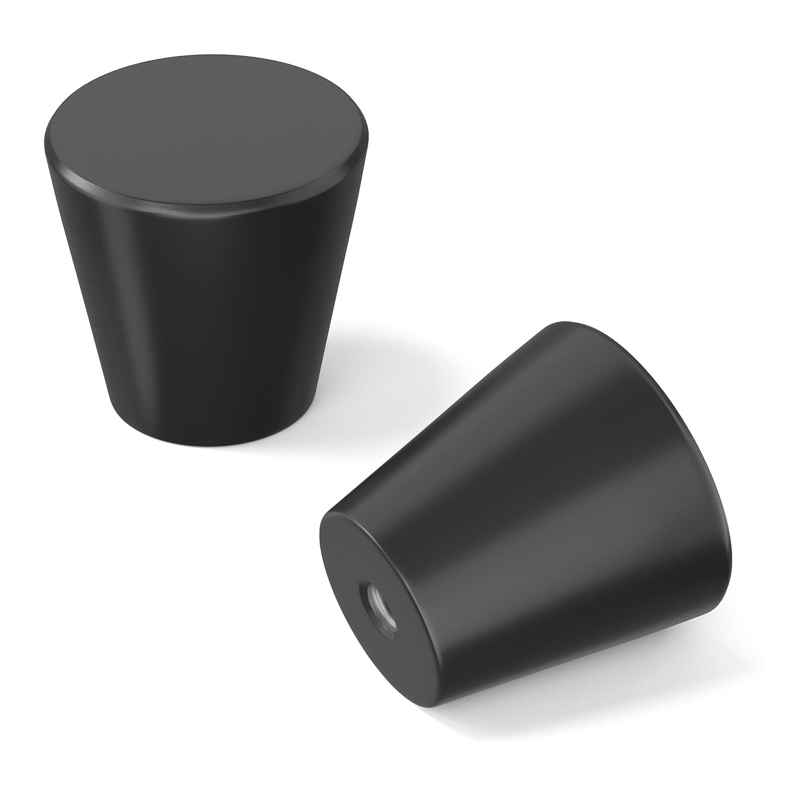 homdiy 10 Pack Black Knobs for Dresser Black Cabinet Knobs Small Drawer Pulls Round Kitchen Cabinet Hardware