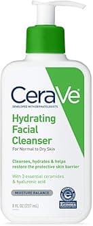 Hydrating Facial Cleanser, Moisturizing Face Wash For Dry Skin, Hyaluronic Acid + Ceramides + Glycerin, Hydrating Cleanser For Normal To Dry Skin, National Eczema Association Certified