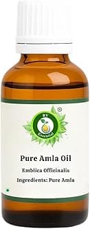 R V Essential Pure Amla Oil 50ml (1.69oz)- Emblica Officinalis (100% Pure and Natural Rare Herb Series)