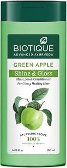 Bio Green Apple Fresh Daily Purifying Shampoo & Conditioner for Oily Scalp & Hair, 180 ml, multi