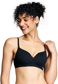 NYKD (NYB198 Cotton Lightly Padded & Non Wired T-Shirt Bra for Women | Medium Coverage Bra with Soft Detachable Straps | Ideal for All Day Comfort