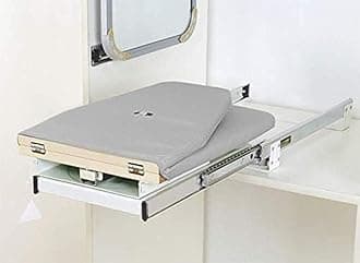 Hiding Ironing Board Foldable Ironing Station in Cabinet for Apartment & Small Room | Sturdy Folding Board, Easy-Release Lever(Gray) 11.8 (W) x 5.5 (H) x Length 16.9 (L)