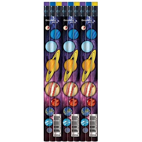 Solar System HB Pencils for Kids x 12