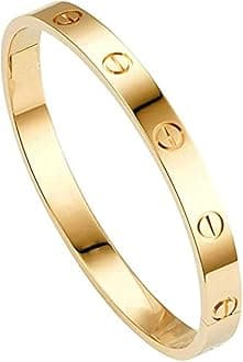 Jewellery For Women Contemporary Gold Plated Love Bracelet (MYN-BNG-17179)