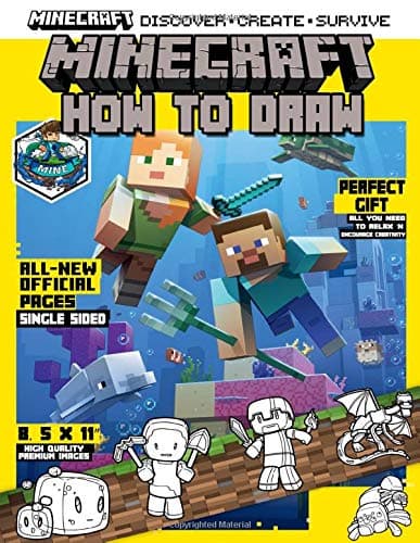 How to Draw Minecraft: A Step by Step Guide to draw Minecraft characters and tools