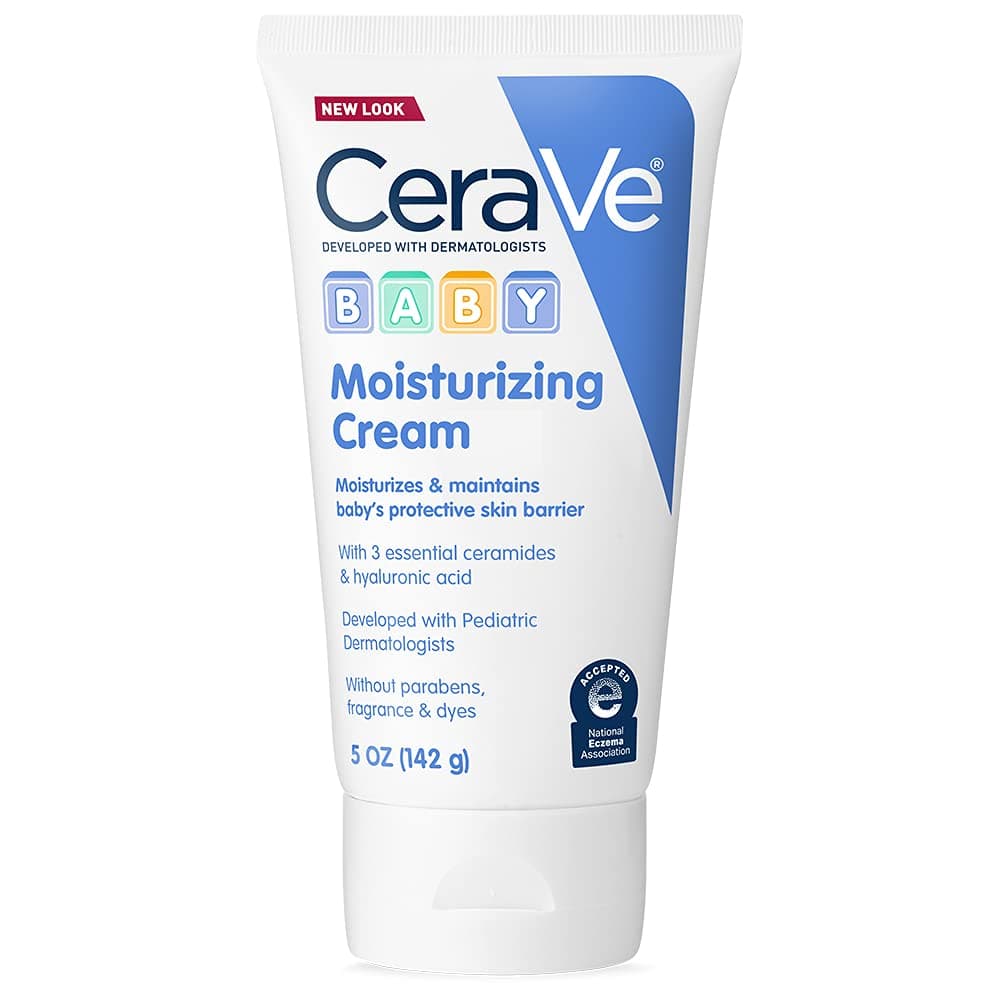 CeraVe Baby Cream, Gentle Moisturizing Cream with Hyaluronic Acid, Paraben, Phthalate, & Fragrance Free, 5 Ounce