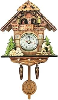Antique Cuckoo Wall Clock Vintage Wooden Clock Home Decor Excellent Gift C