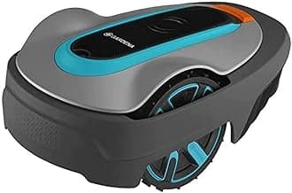 Gardena robotic lawnmower SILENO city 600 m²: Robotic lawnmower for lawns up to 600 m², precise cutting results, settings and setup via the Gardena Bluetooth app, EN-Version (15010-20)