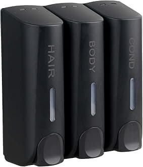 soap dispenser black 3 chamber