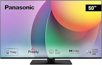 Panasonic TB-50W60AEY, W60 Series 50 inch 4K Ultra HD LED Smart TV, 2024, Freely, TiVo, 4K Colour Engine, Dolby Vision & Atmos, For An Exceptional Visual Experience