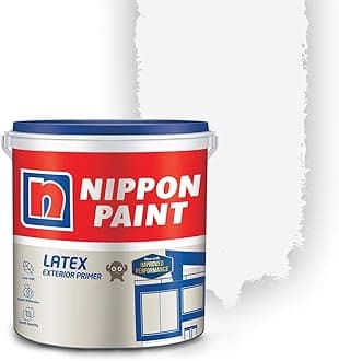 Nippon Paint Acrylic Latex Exterior Primer (1 L, White)