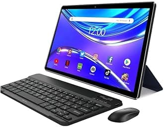 AirTab 10.1 -Inch Smart Tablet U25 PRO Android 13 Tablet With 1TB Storage and 16GB RAM Quad Core Wi-Fi LTE Dual Sim with Touch Pen and Keyboard - Gold