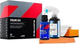 CQUARTZ UK 3.0 - Ceramic Coating for Cars, Quartz Based Nanotechnology, Bonds to Paint, Glass, Metal and Plastic - (50ml Kit w/Reload 2.0)