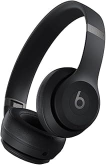 Beats Solo 4 - Wireless Bluetooth On-Ear Headphones, Apple & Android Compatible, Up to 50 Hours of Battery Life - Matte Black (Renewed Premium)