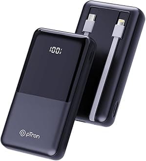 - Dynamo Power 20000mAh 22.5W Super Fast Charging, USB Type-C Input Power Bank with Quick Charge & 20W Power Delivery, Built-in Charging Cables, 4 Outputs, Type-C Input/Output Port (Black)