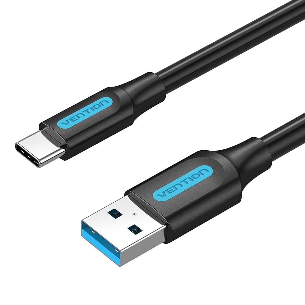 VENTION USB 3.0 A to USB-C Fast Charging Cable @3A, Data Transmission Speed @5Gbps, For Samsung, LG, Huawei, Xiaomi (0.5 Meter, USB 3.0 A to C)