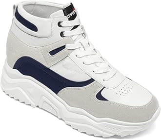 CHAMARIPA Men's Invisible Height Increasing Elevator Shoes Sporty Sneakers High Top Shoes